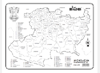 CN169 Michoacán División política c/n (100 pzas)