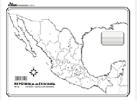 MI02 República Mexicana División política s/n (200 pzas)
