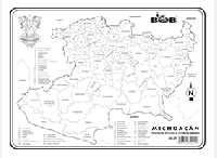 MI29 Michoacán División política c/n (200 pzas)