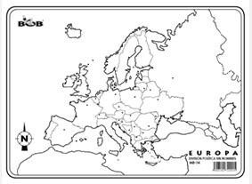 ME14 Europa División política s/n (25 pzas)