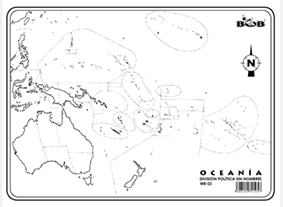 ME22 Oceanía División política s/n (25 pzas)