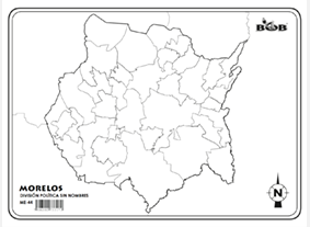 ME44 Morelos División política s/n (25 pzas)
