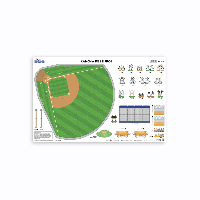 MQ009 Cancha de béisbol (3 pzas)