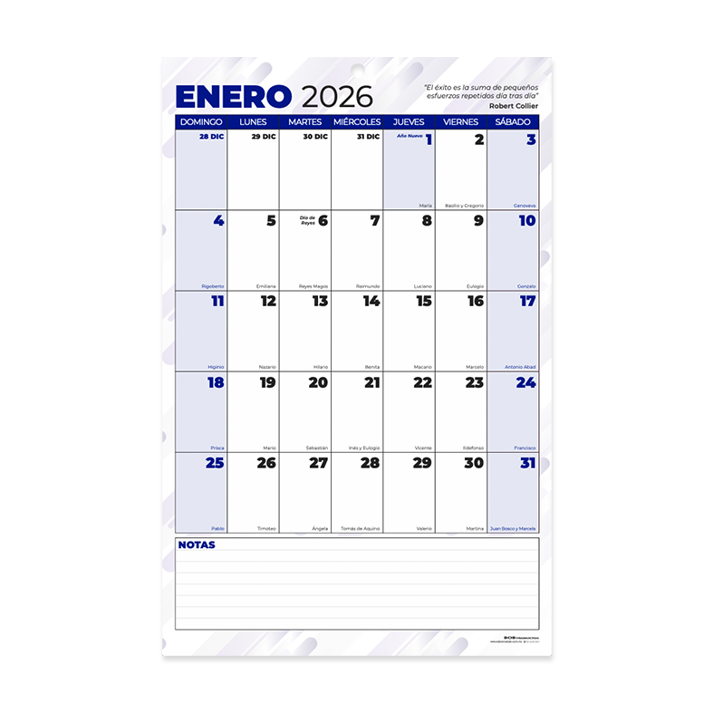 Calendario 2025 (encolado 1 pza)