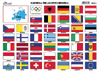 M334 Banderas del mundo 2 / Europa (25 pzas)