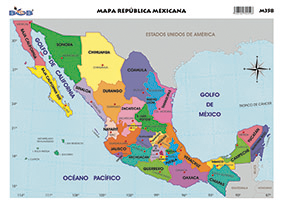 M358 Mapa República Mexicana (25 pzas)